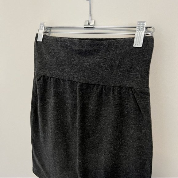 Aritzia Talula Dark Grey High Waist Bodycon Mini Skirt - Picture 5 of 9